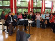 Der deutsch-franzsische Chor im Gemeindehaus