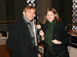 Die SWR-Redakteurin Verena Neuhausen informierte sich ber die Walcker-Orgel und die Konzertreihe 2007