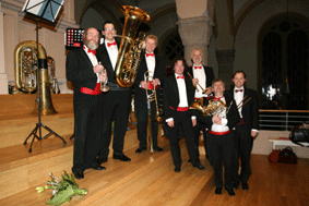 Ludwigsburger BlechblserQuintett mit dem Ludwigsburger Bezirkskantor Martin Kaleschke an der Orgel