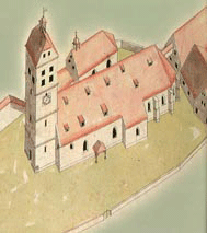 Die gotische Vorgngerkirche