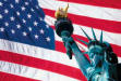 Stars and Stripes, die Flagge der USA. Die neue Heimat von Herrn Engelbert Saile