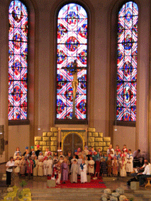 Der Kindersingkreis in der Pfarrkirche