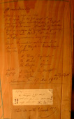 Inschrift der Firma Weigle auf dem Hauptwindkanal von 1900