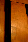 Inschrift von einer Orgelrevision von 1873